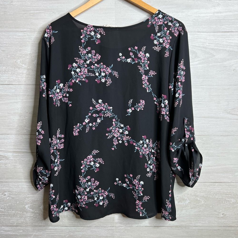 Pink Republic Floral Blouse Size XL - Picture 4 of 6